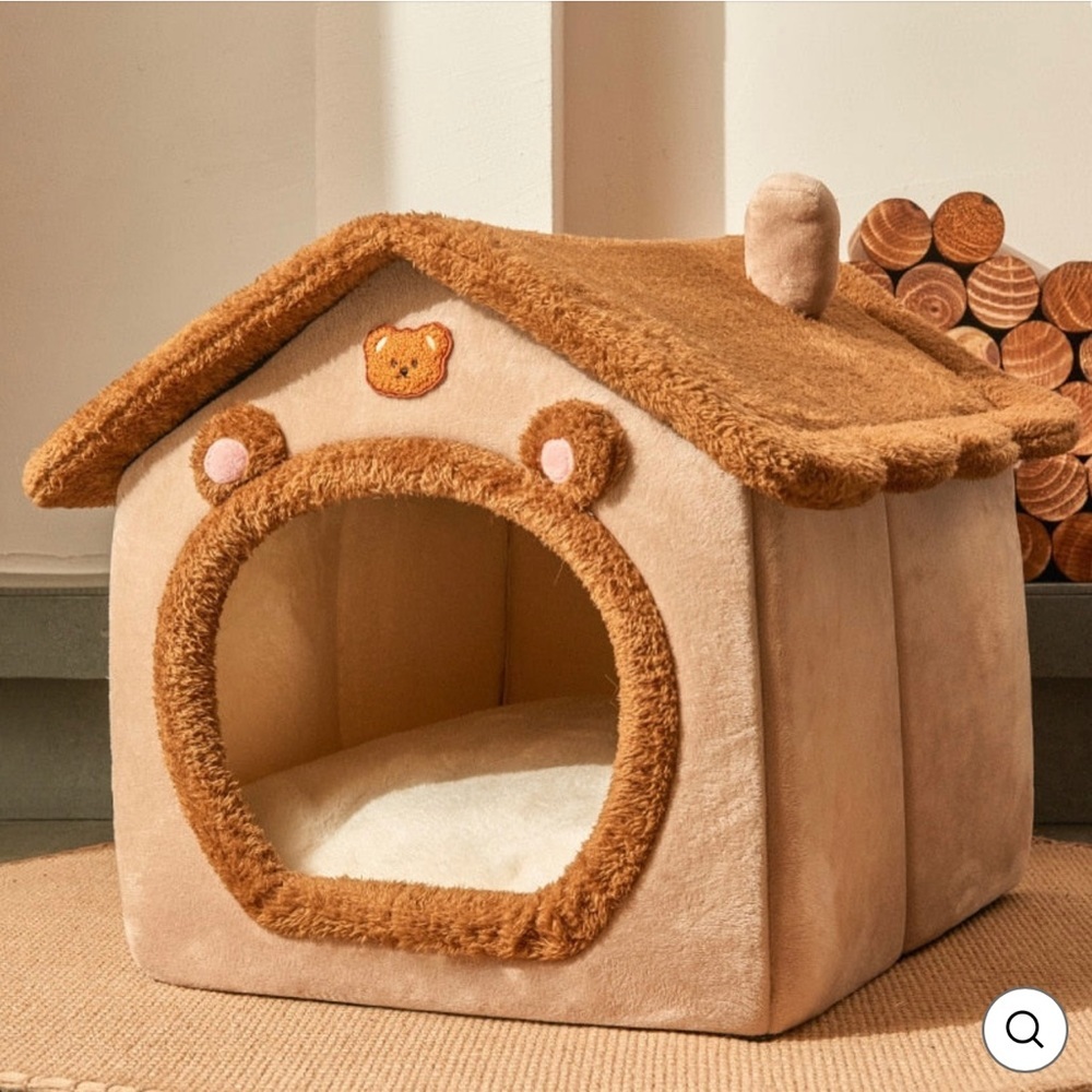 Foldable Dog House Kennel Bed Mat For Small Medium Dogs Cats​